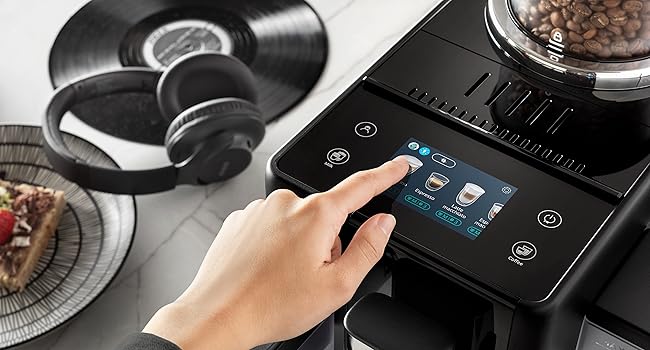 De'Longhi Rivelia: Automatic Espresso Machine with Grinder & Milk Frother